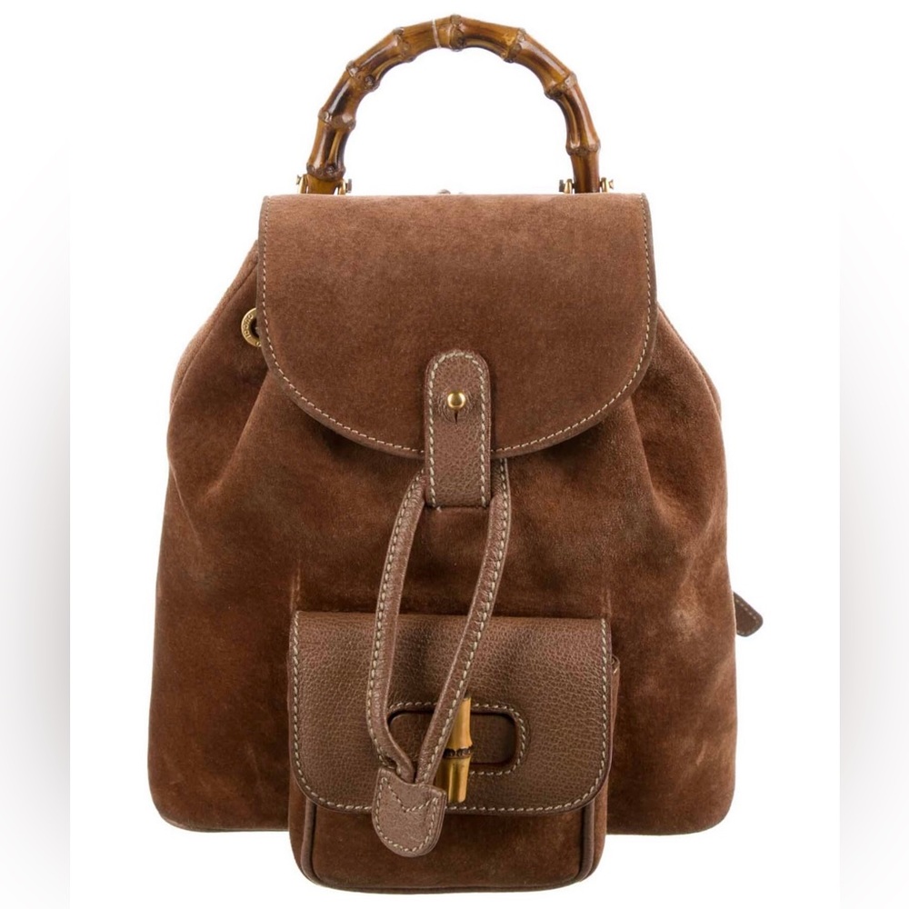 Gucci mini bamboo backpack